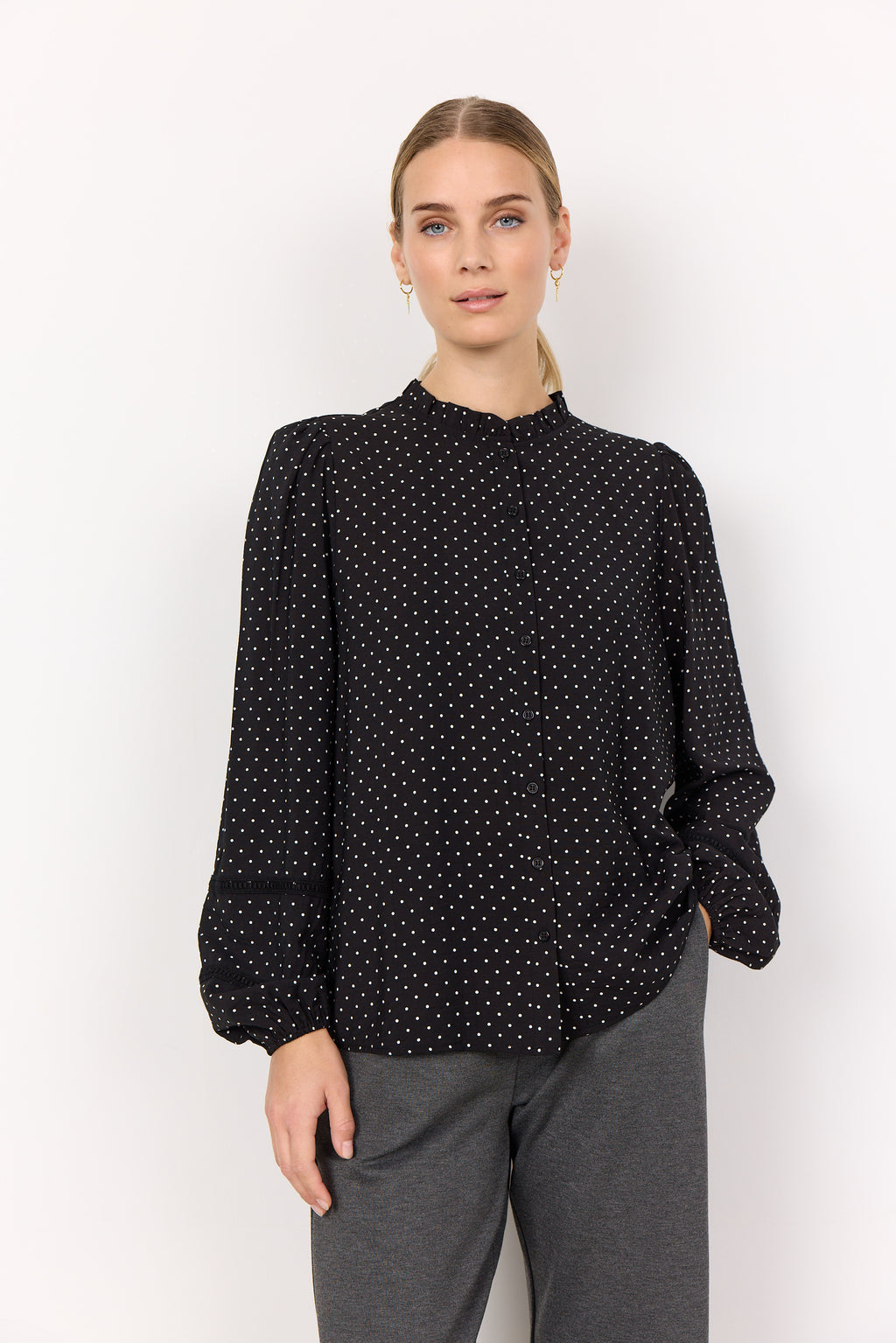 Soya Concept Orit Shirt-Soya Concept-White finn