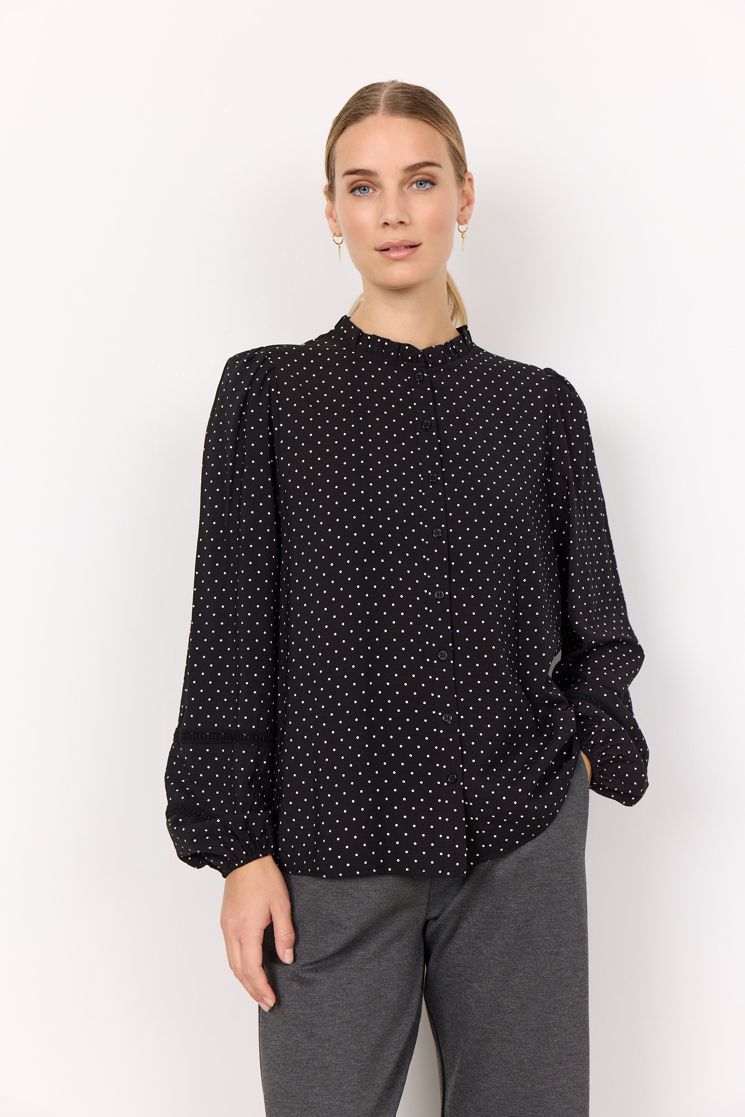Soya Concept Orit Shirt-Soya Concept-White finn