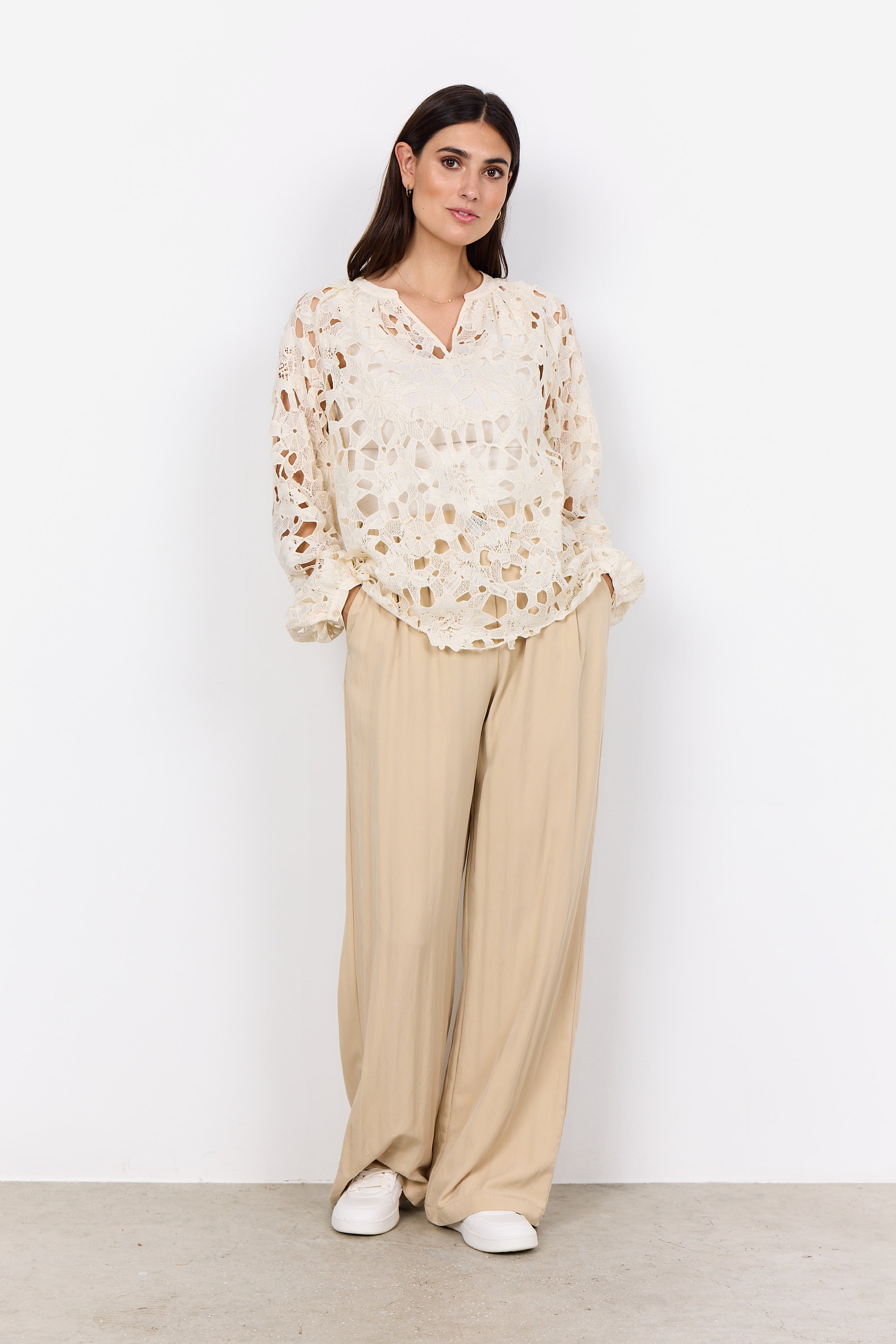 Soya Concept SC-PAJA1 Top-Shirts & Tops-White finn