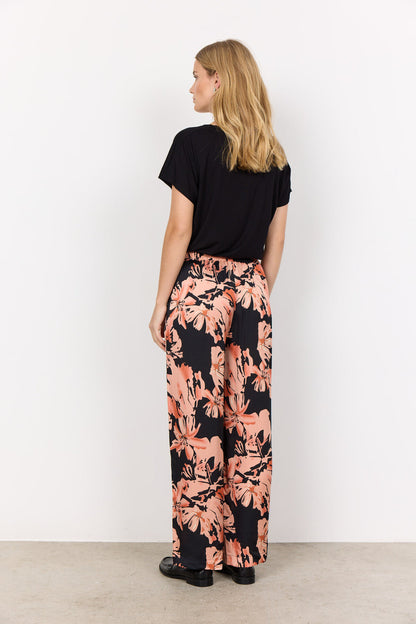 Soya Concept SC-PEACH 3-B Pants Coral-White finn