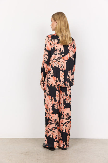 Soya Concept SC-PEACH 2 Shirt Coral-White finn