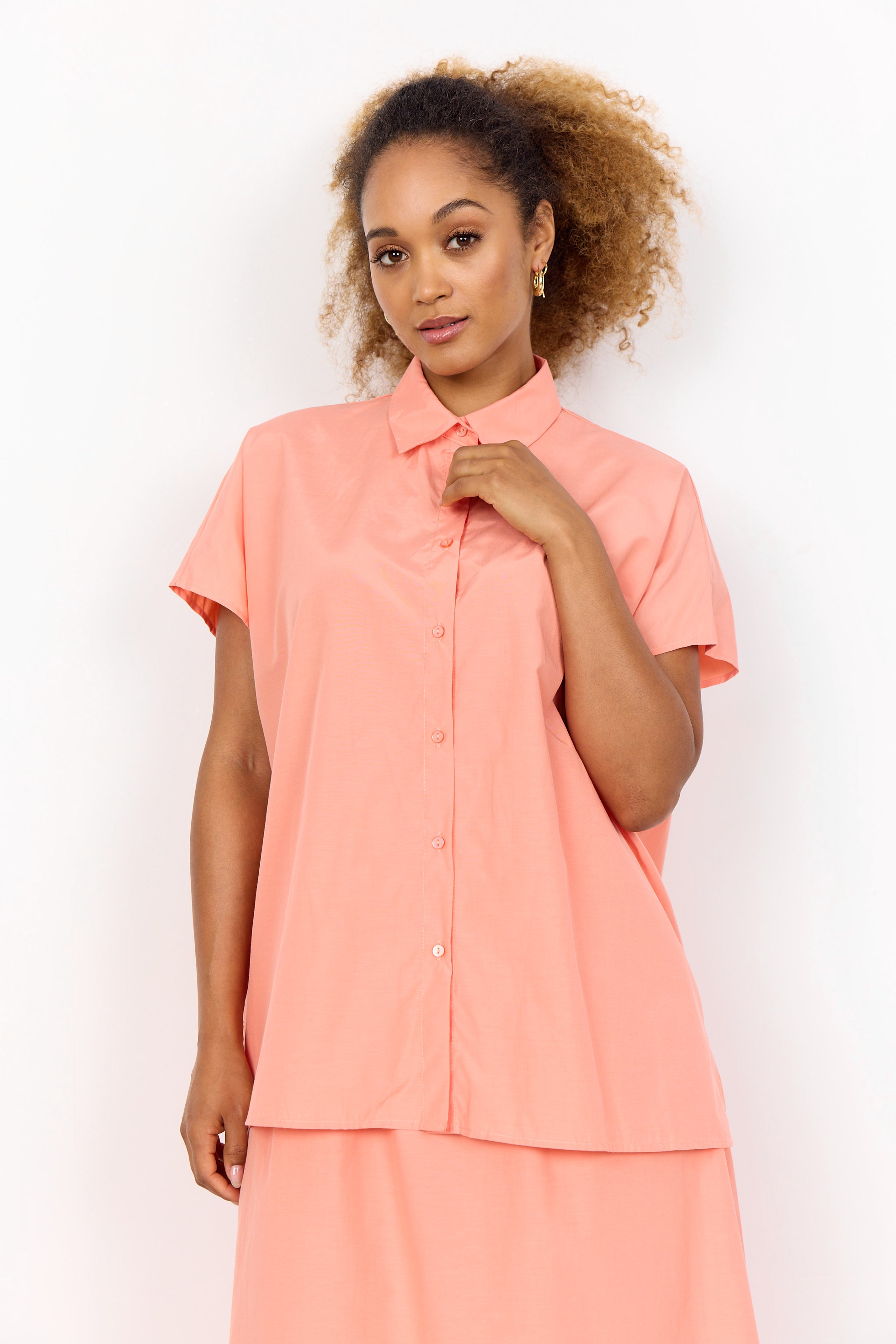 Soya Concept Netti 94 Shirt-Shirts & Tops-White finn