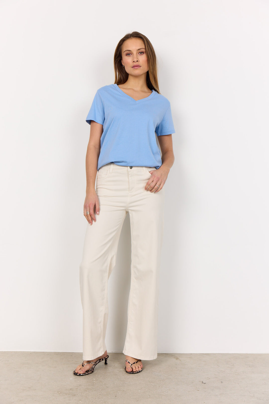 Soya Concept-ERNA 27-C Jeans Cream-Trousers-White finn