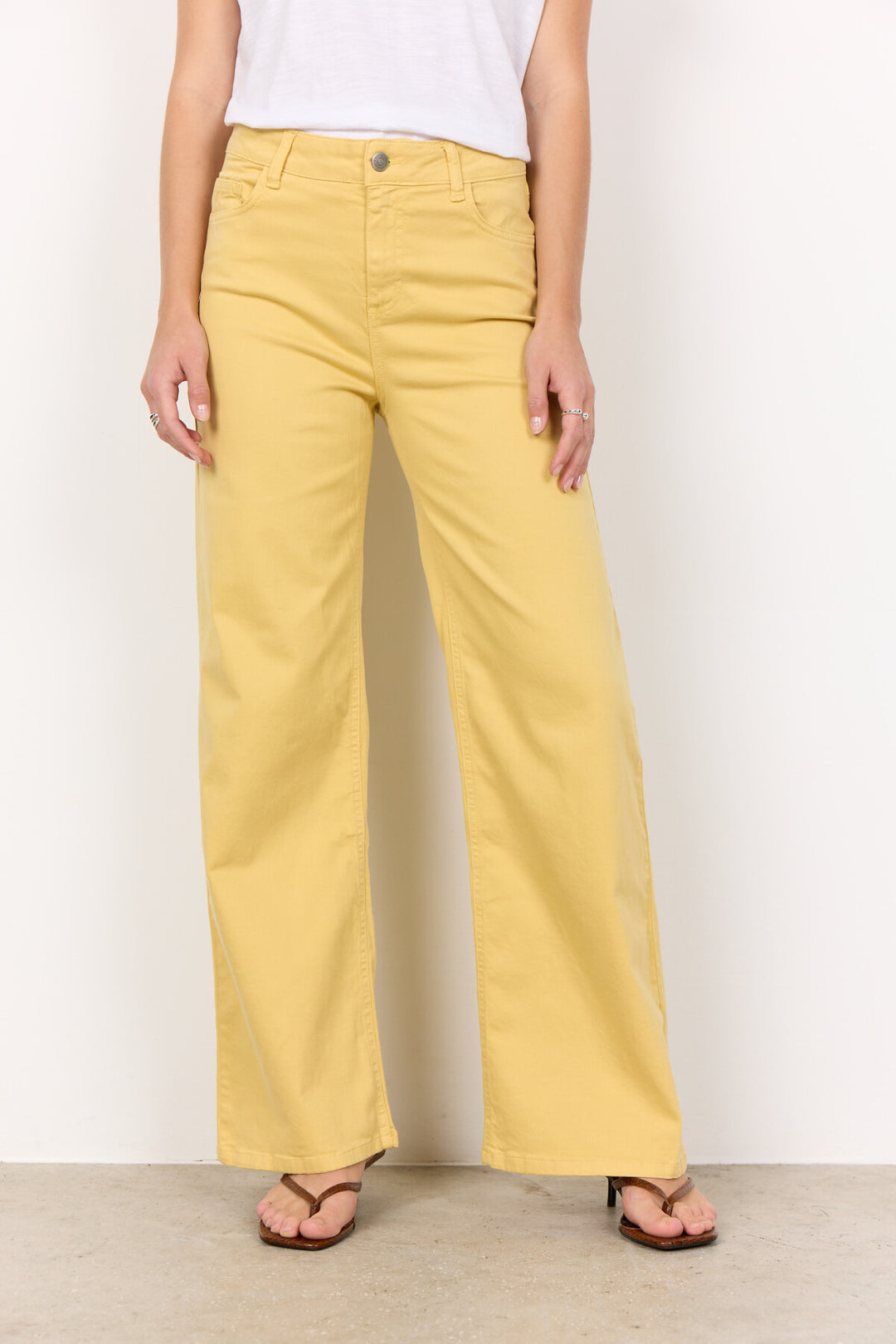 Soya Concept-ERNA 27-C Jeans Cream-Trousers-White finn