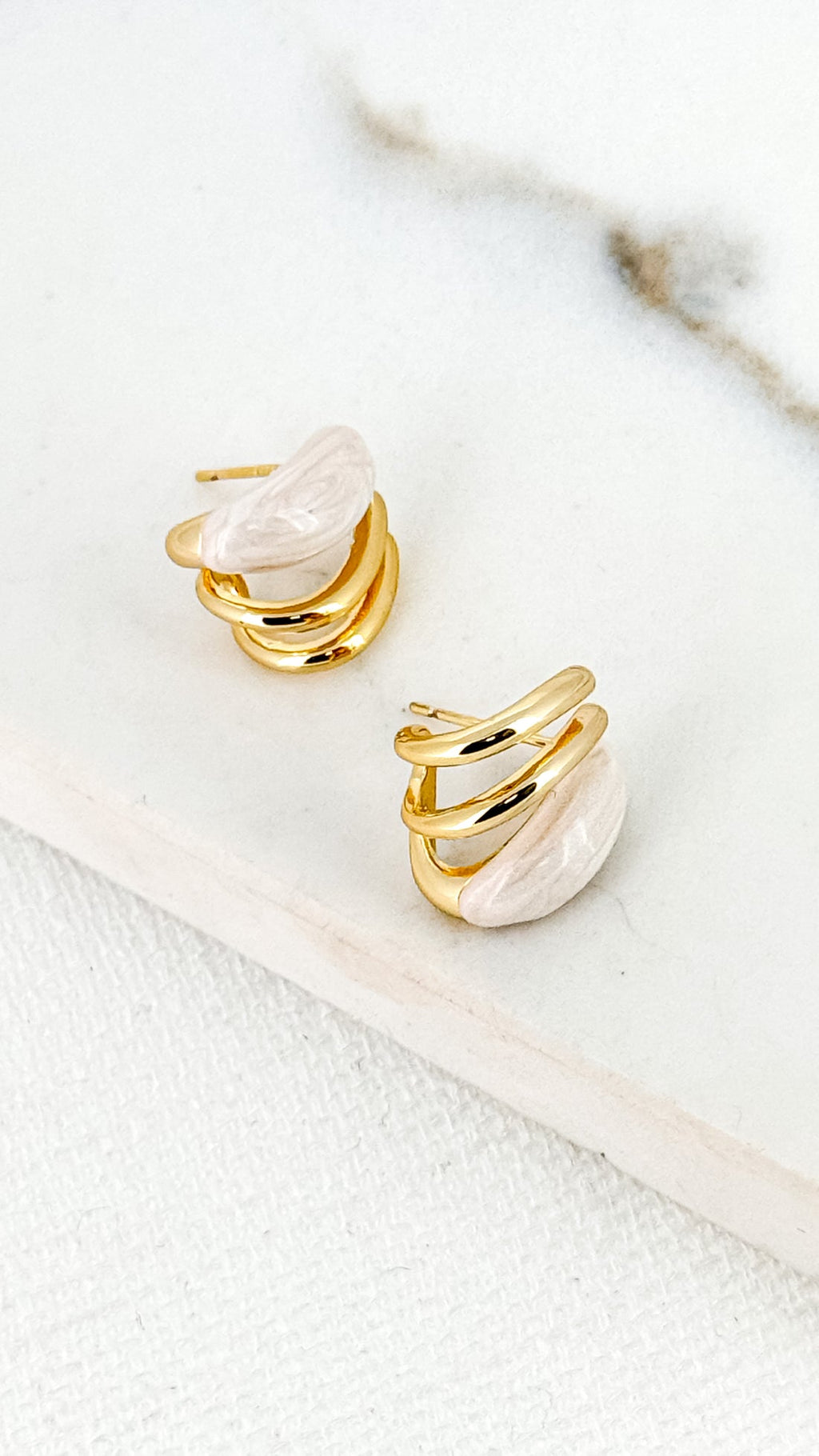 Earrings 4124-Earrings-White finn