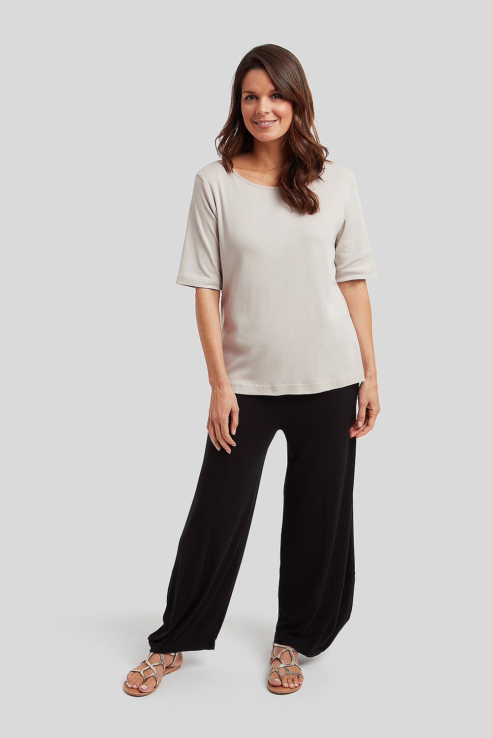 Adini Bianca Top Organic Slub Rib-Shirts & Tops-White finn