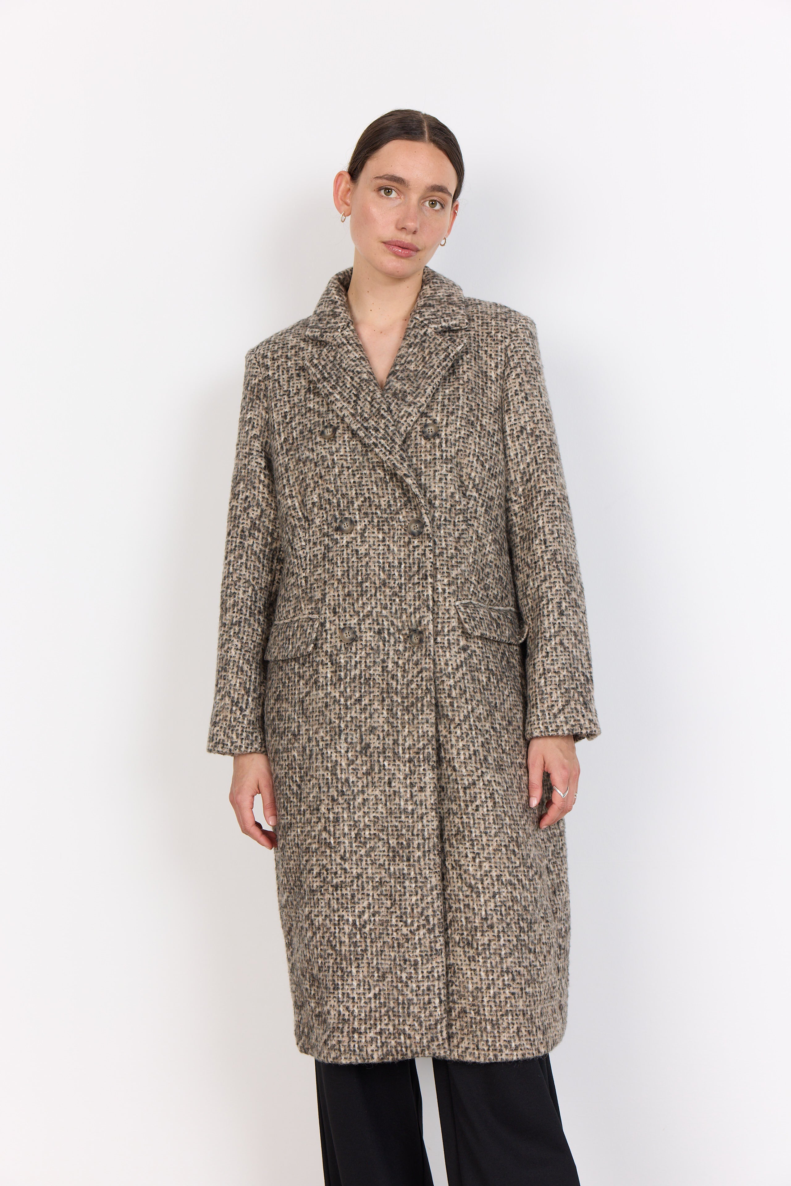 Soya Concept SC-SAMONE 1 Jacket-Coats & Jackets-White finn