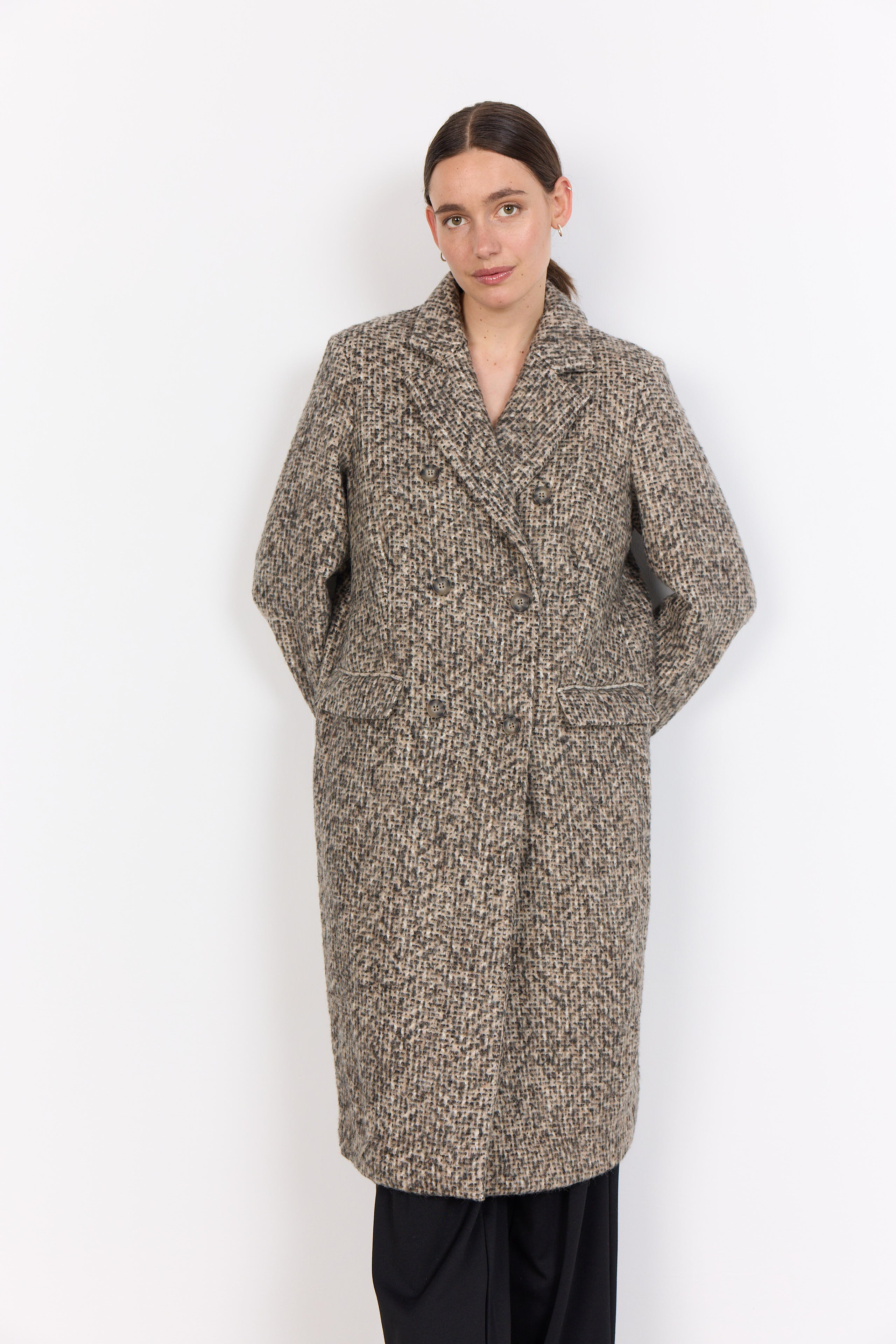 Soya Concept SC-SAMONE 1 Jacket-Coats & Jackets-White finn