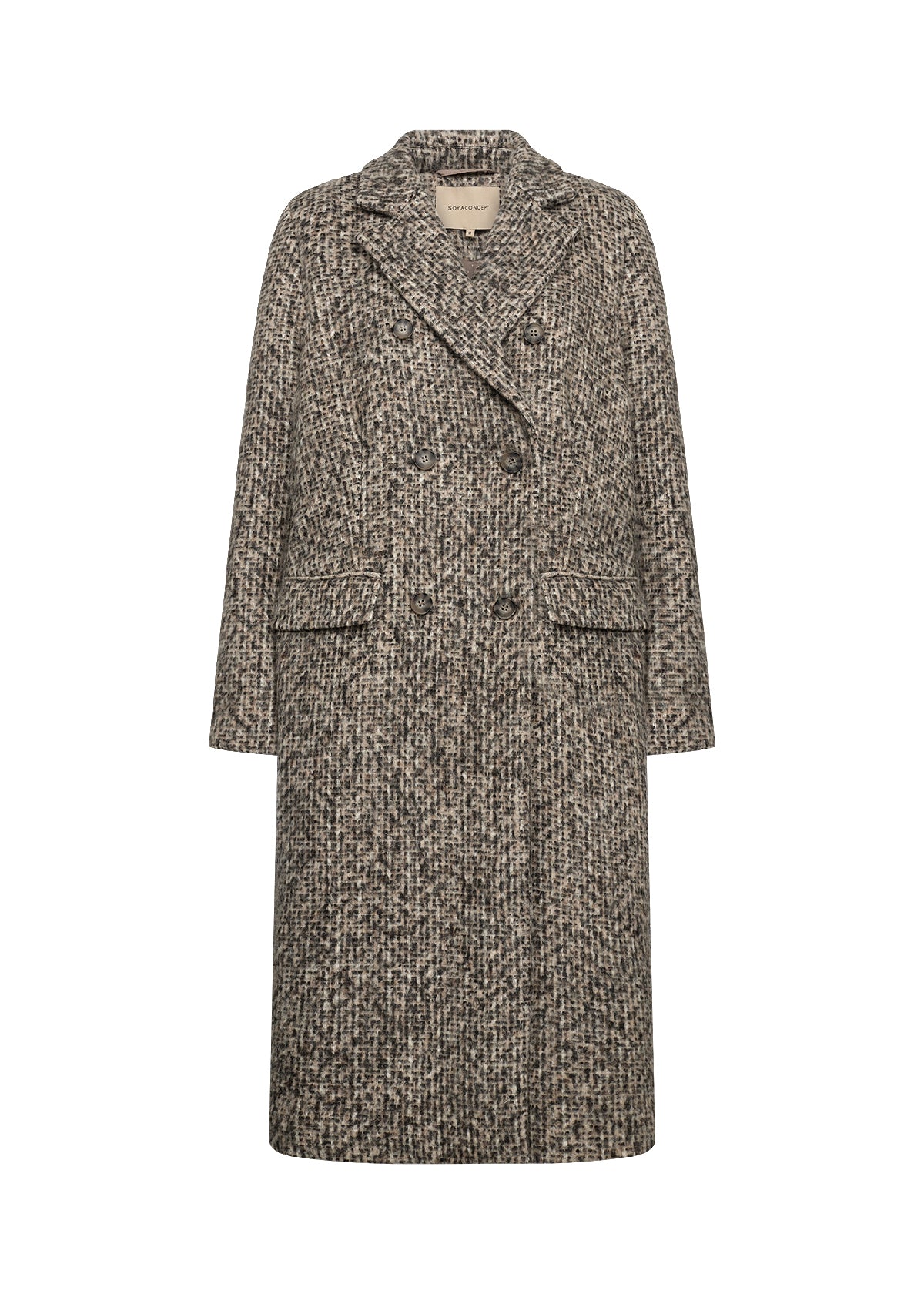 Soya Concept SC-SAMONE 1 Jacket-Coats & Jackets-White finn