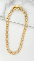 Square Link Necklace 4132-Necklace-White finn