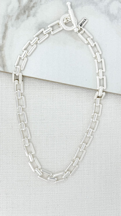 Square Link Necklace 4132