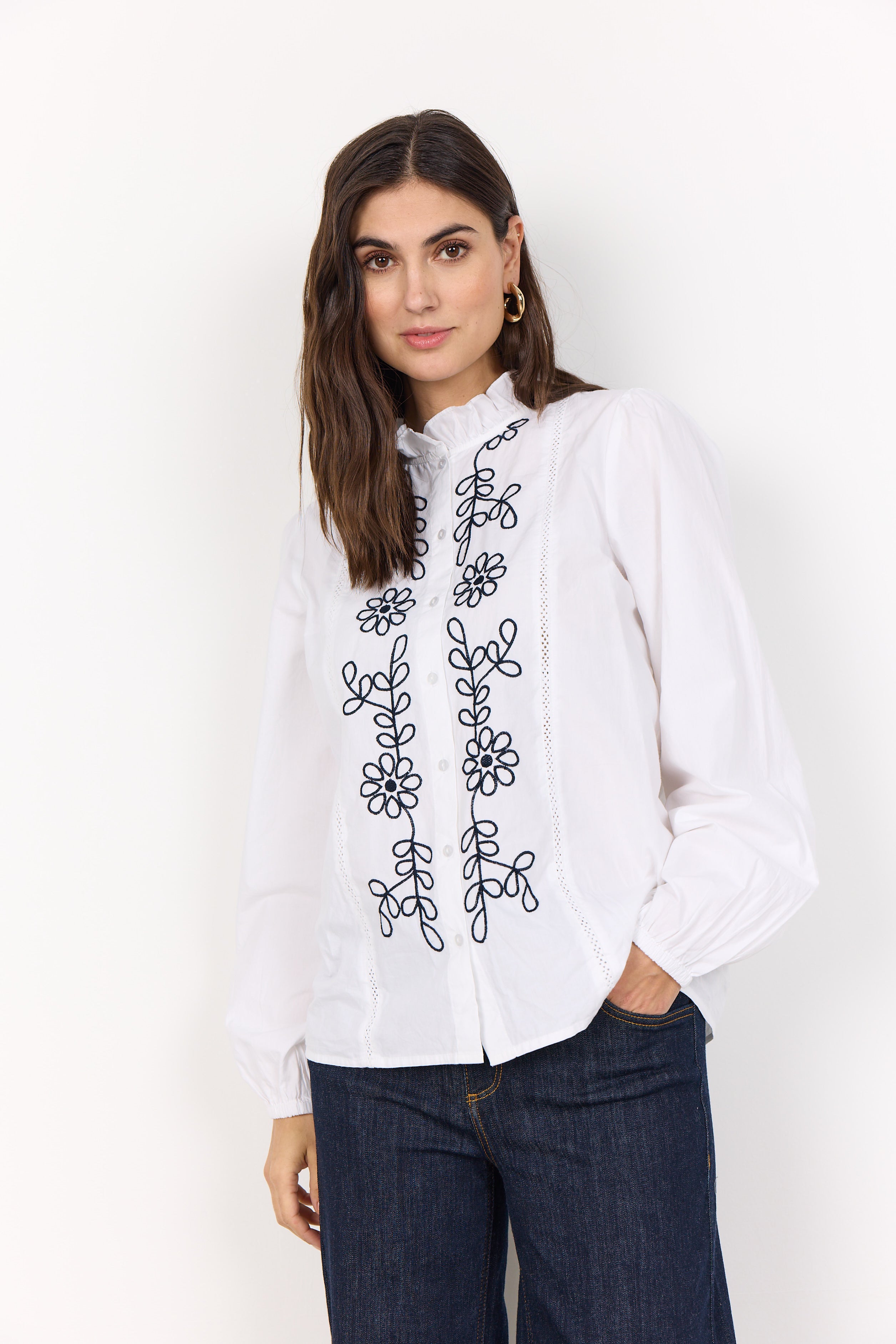 Soya Concept SC-VINCA 1 Shirt-Shirt-White finn