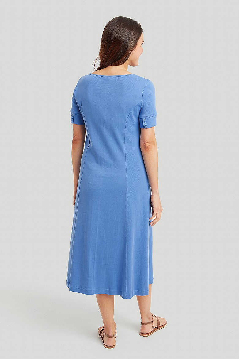 Adini Amy Dress Organic Slub Rib