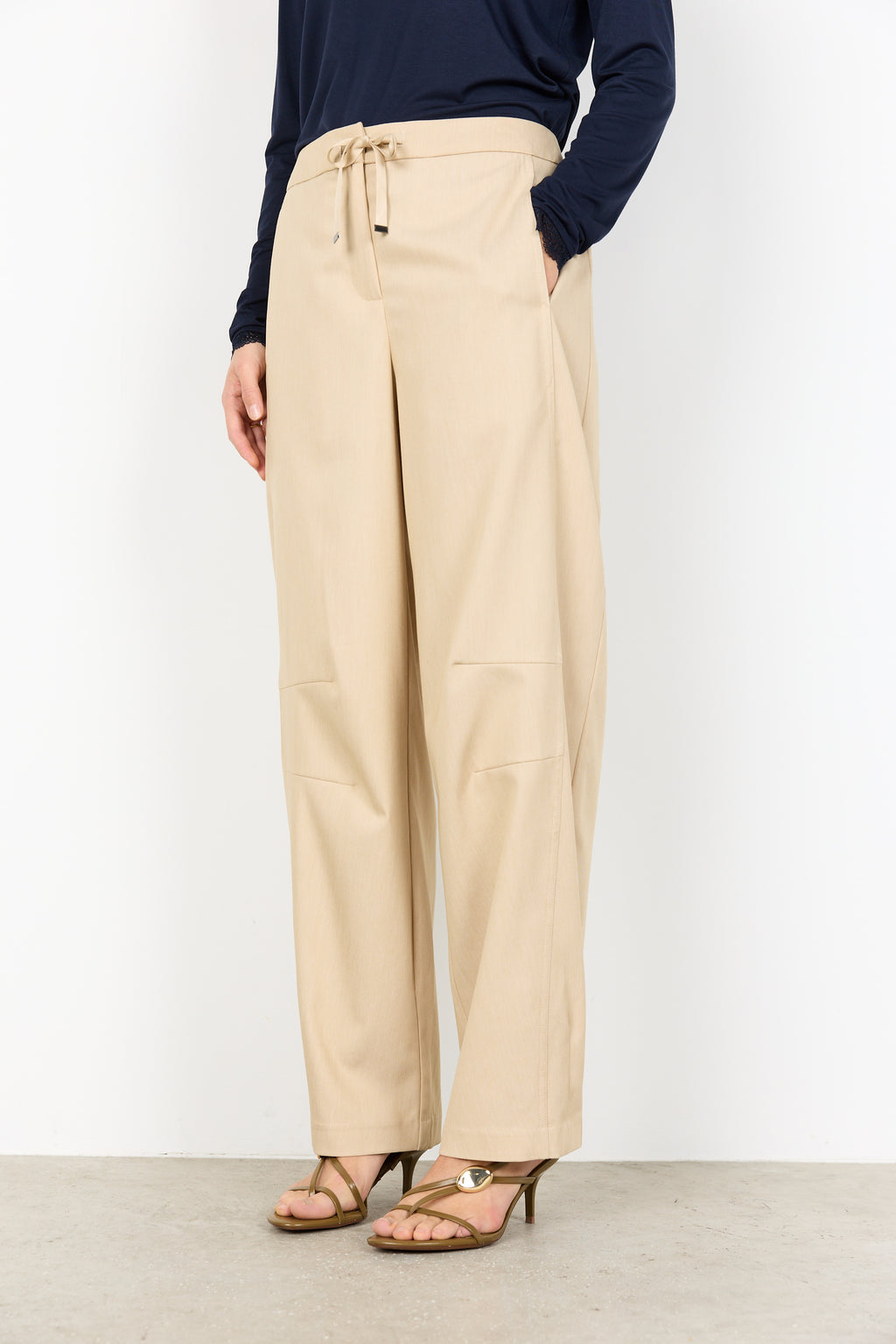 Soya Concept SC-BETH 3 Trousers-Soya Concept-White finn