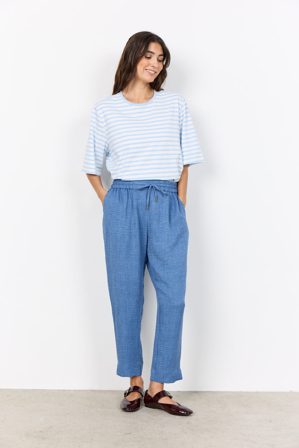 Soya Concept SC-CHARRISA 2 Trousers-Soya Concept-White finn