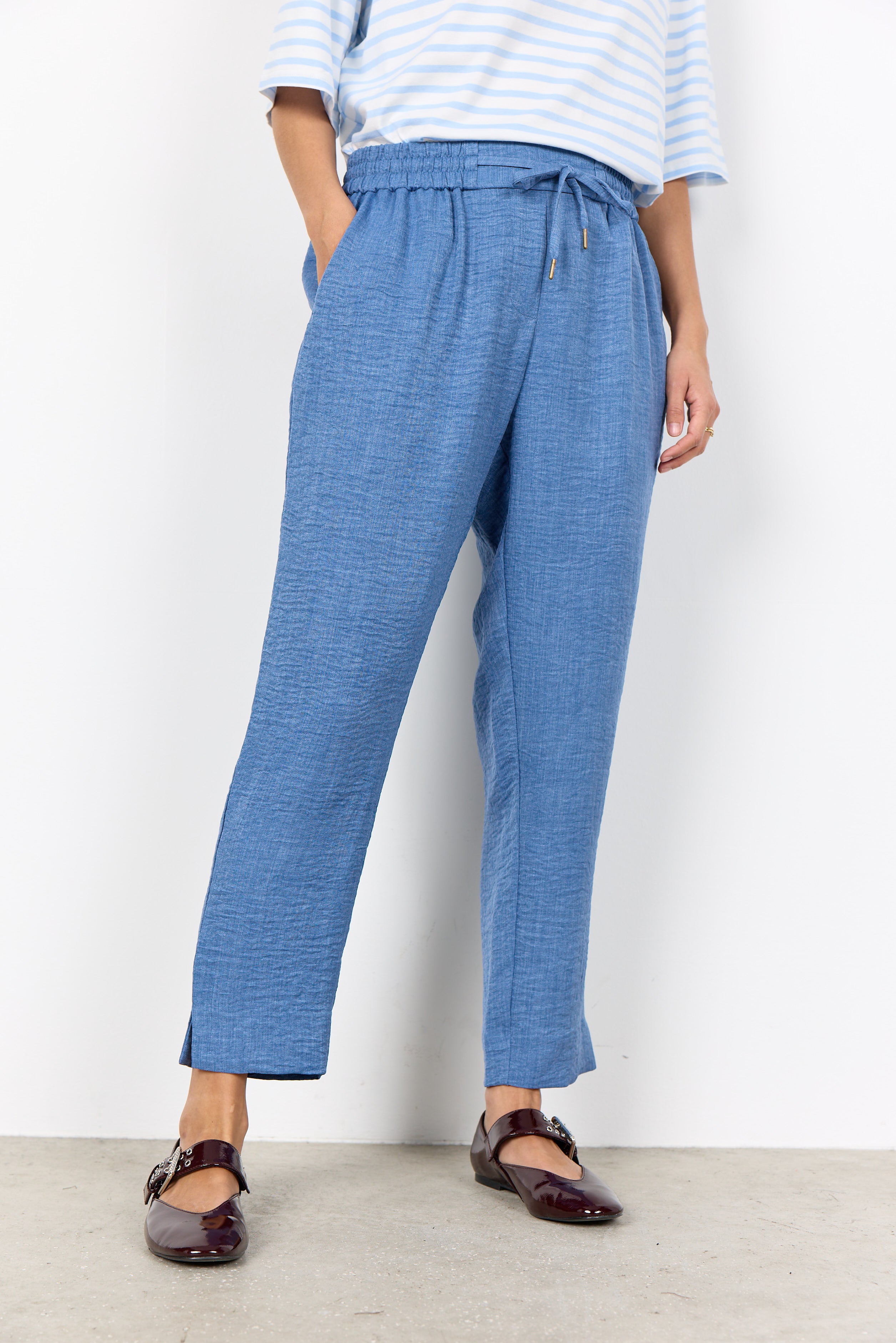 Soya Concept SC-CHARRISA 2 Trousers-Soya Concept-White finn