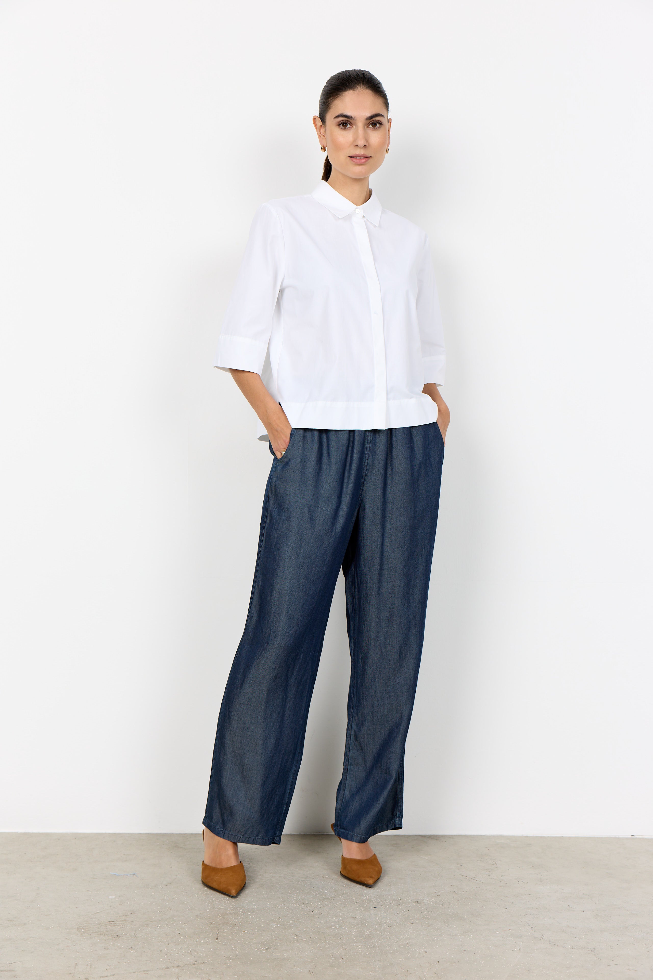 Soya Concept SC-Netti Shirt 118 White-Soya Concept-White finn