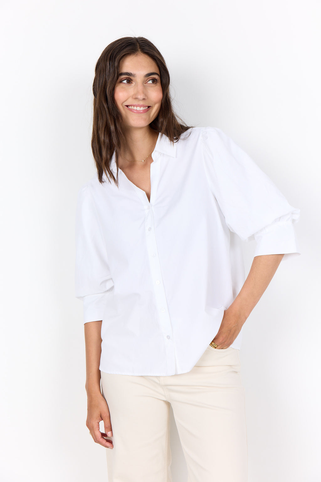 Soya Concept SC-Netti 119 Shirt-Soya Concept-White finn