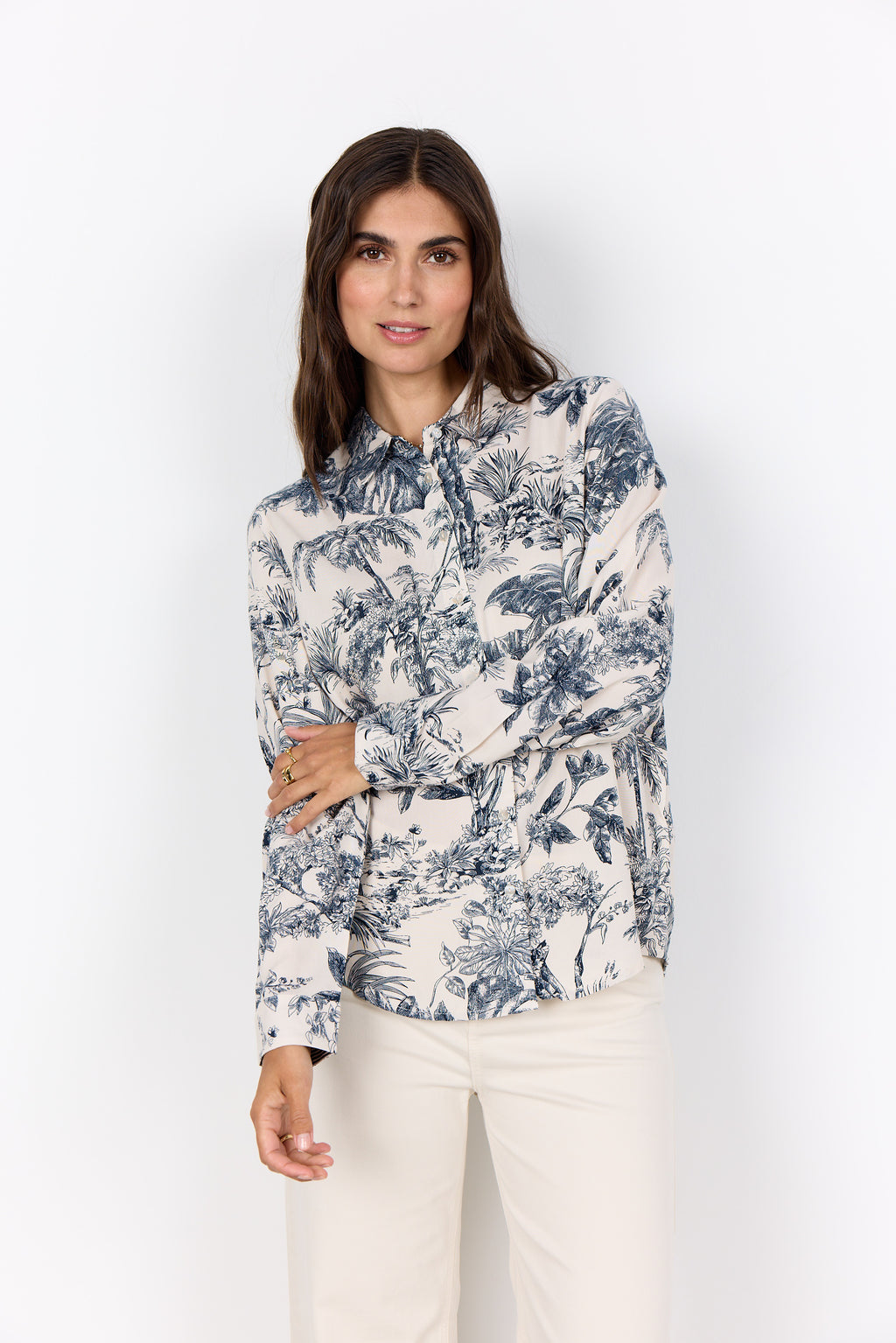 Soya Concept SC-CARLI Shirt-Soya Concept-White finn
