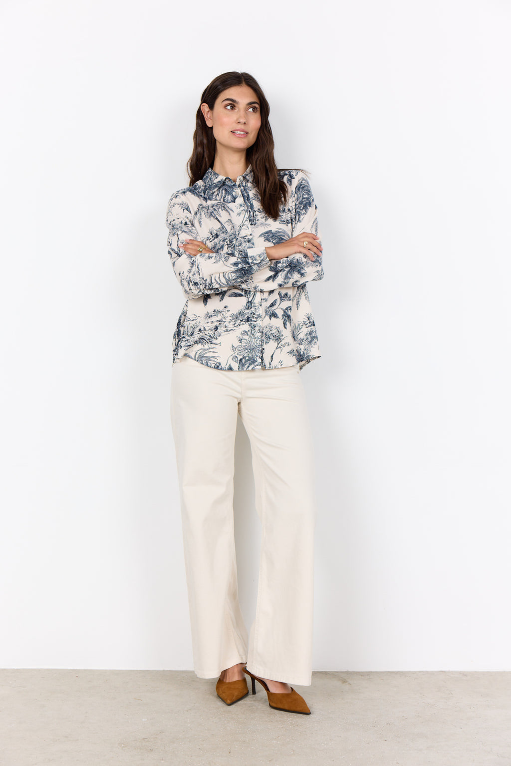 Soya Concept SC-CARLI Shirt-Soya Concept-White finn