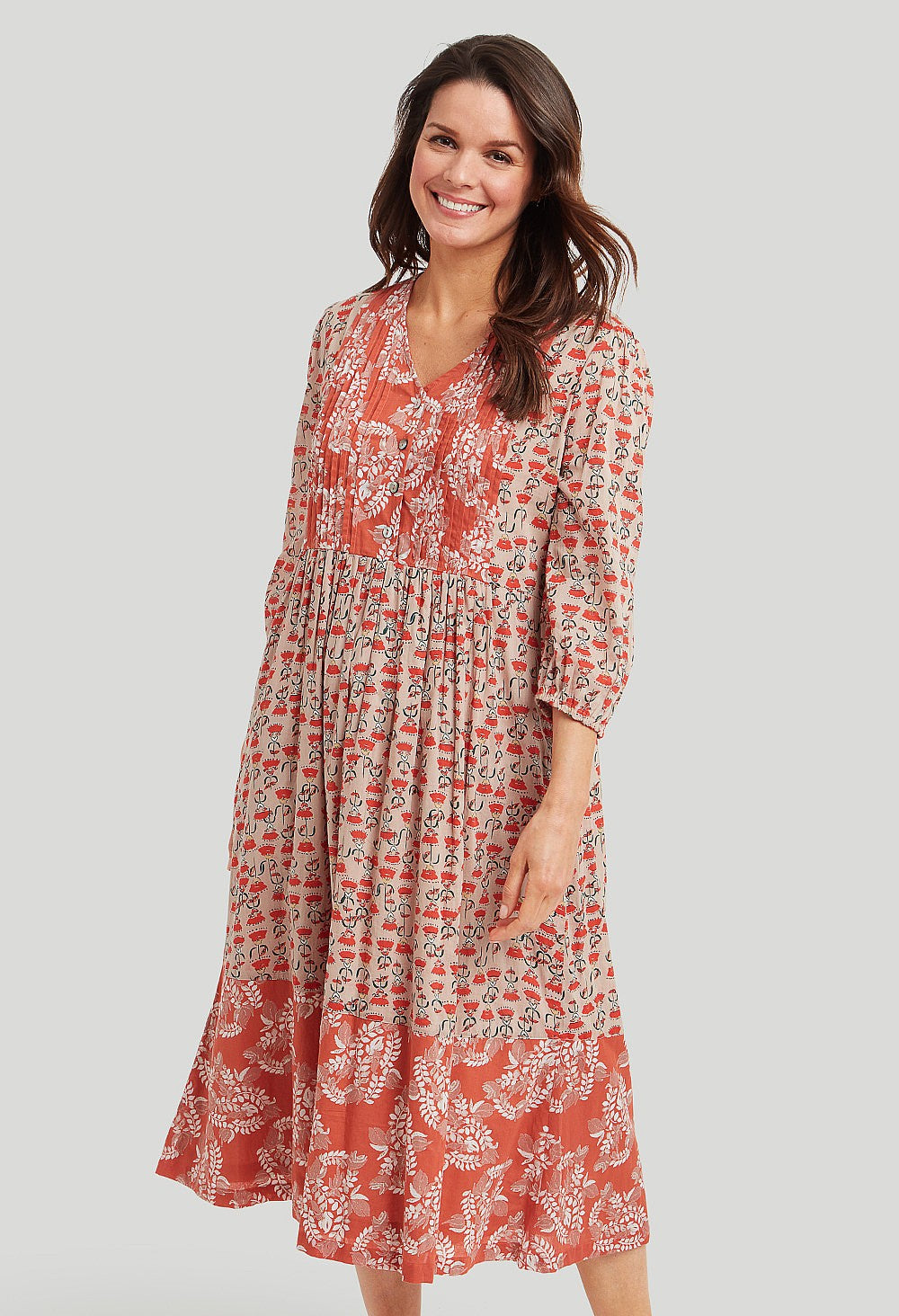 Adini Krista Dress Jaipur Print