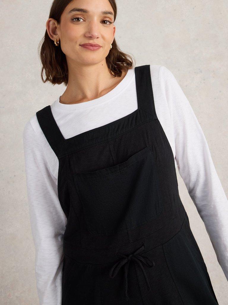 White Stuff Daphne Jersey Dungaree-White finn