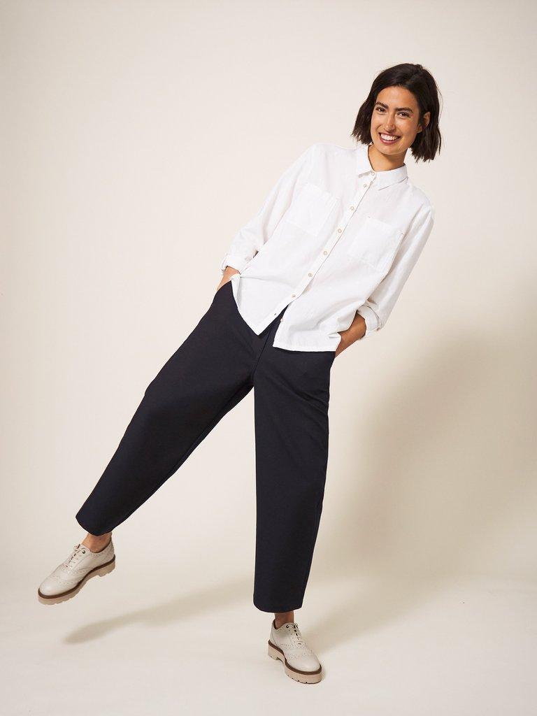 White Stuff Belle Wide Leg Cropped Trouser