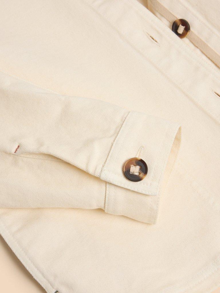 White Stuff Eden Denim Jacket-White finn