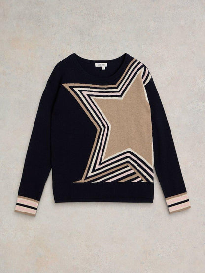 White Stuff City Star Jumper