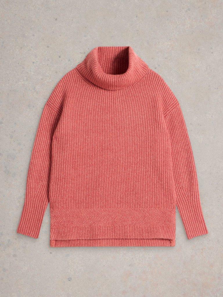 White Stuff Lovely Rib Jumper-White finn