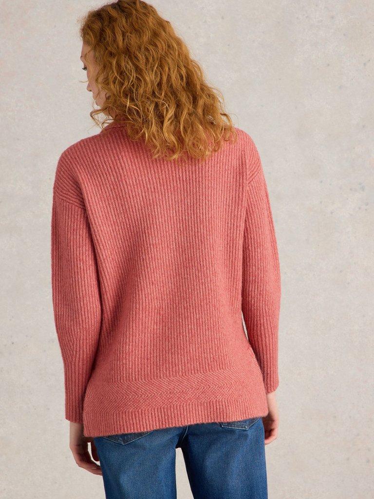 White Stuff Lovely Rib Jumper-White finn