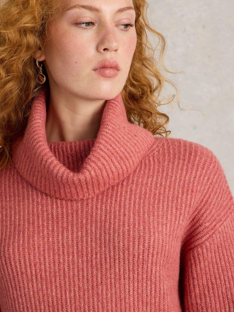 White Stuff Lovely Rib Jumper-White finn