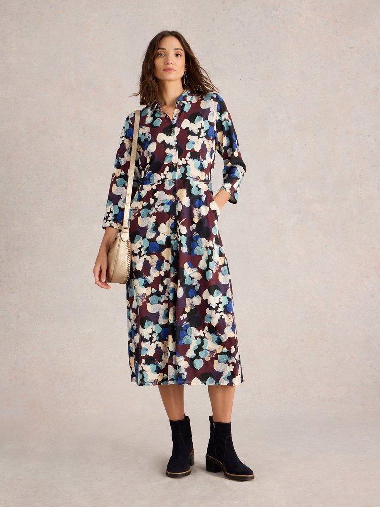 White Stuff Rua Jersey Midi Dress-White finn