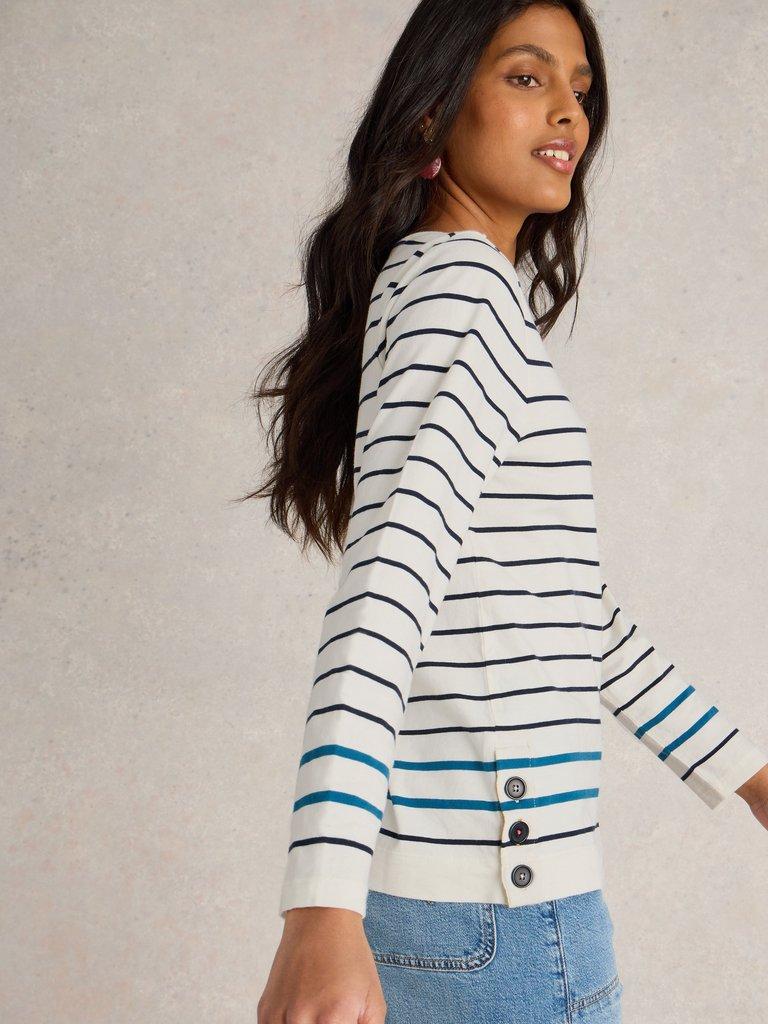 White Stuff Willow Stripe Long Sleeve Top