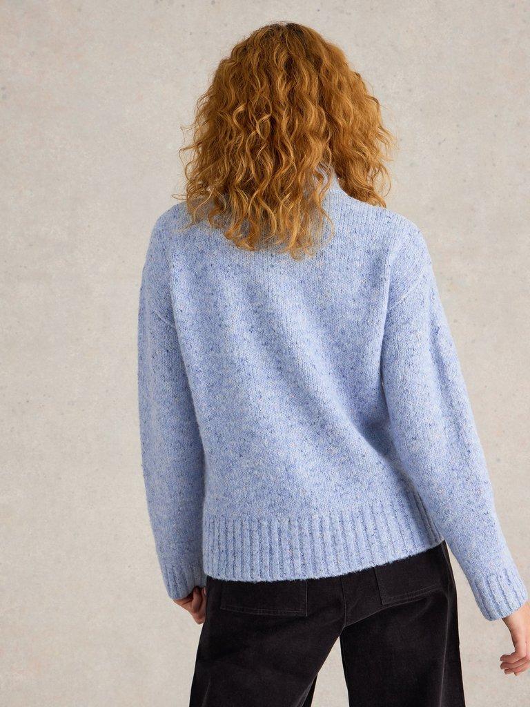 White Stuff Bella Button Jumper Blue