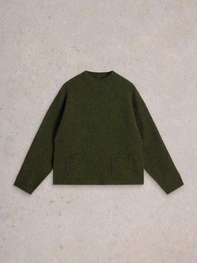 White Stuff Carli High Neck Jumper-White finn