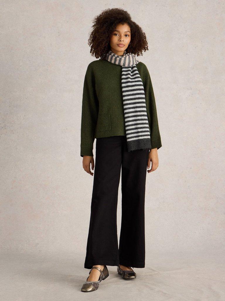 White Stuff Carli High Neck Jumper-White finn