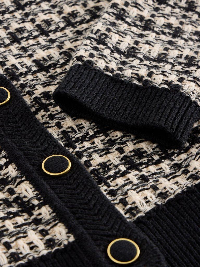 White Stuff Kelly Cardigan Black Multi-White finn