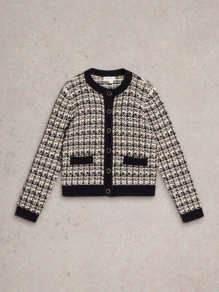 White Stuff Kelly Cardigan Black Multi-White finn