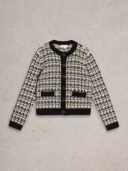 White Stuff Kelly Cardigan Black Multi