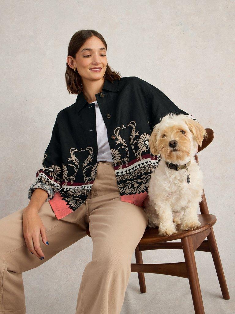 White Stuff Carrie Linen Jacket-Jacket-White finn