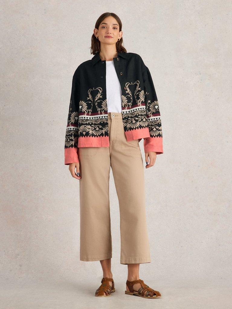 White Stuff CARRIE LINEN JACKET-White finn