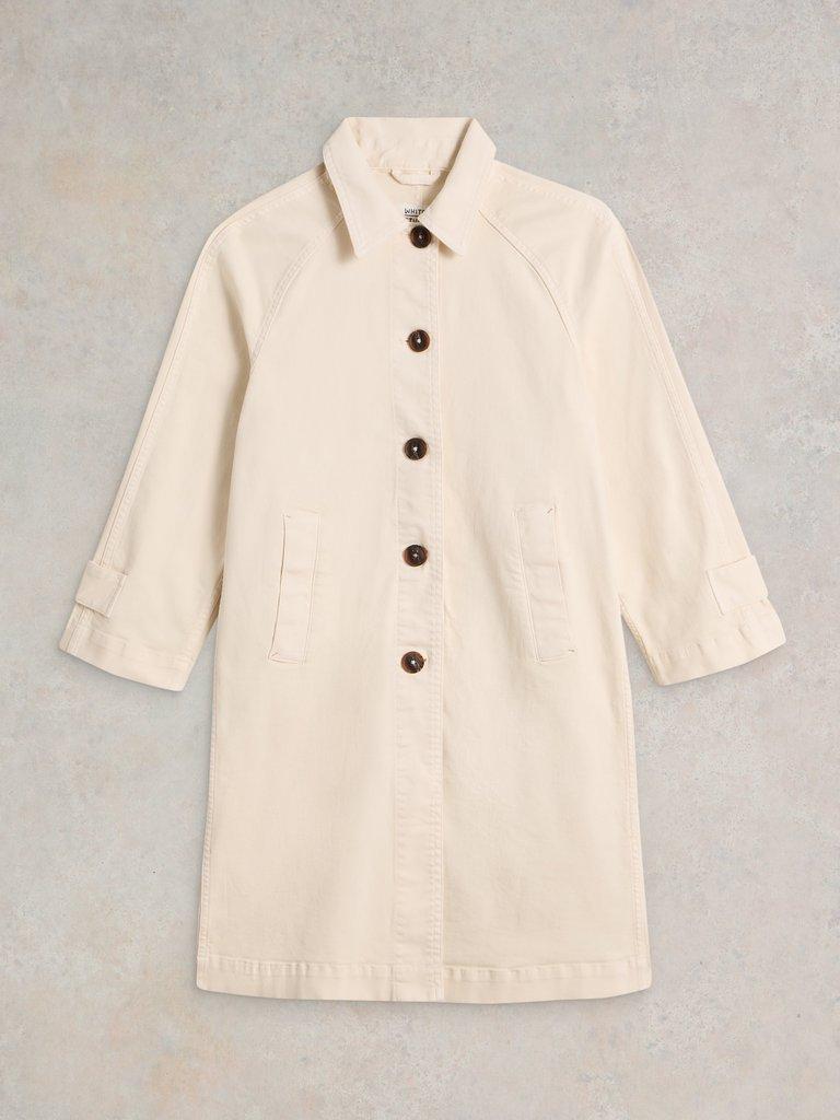 White Stuff Oakleigh Denim Coat-White finn
