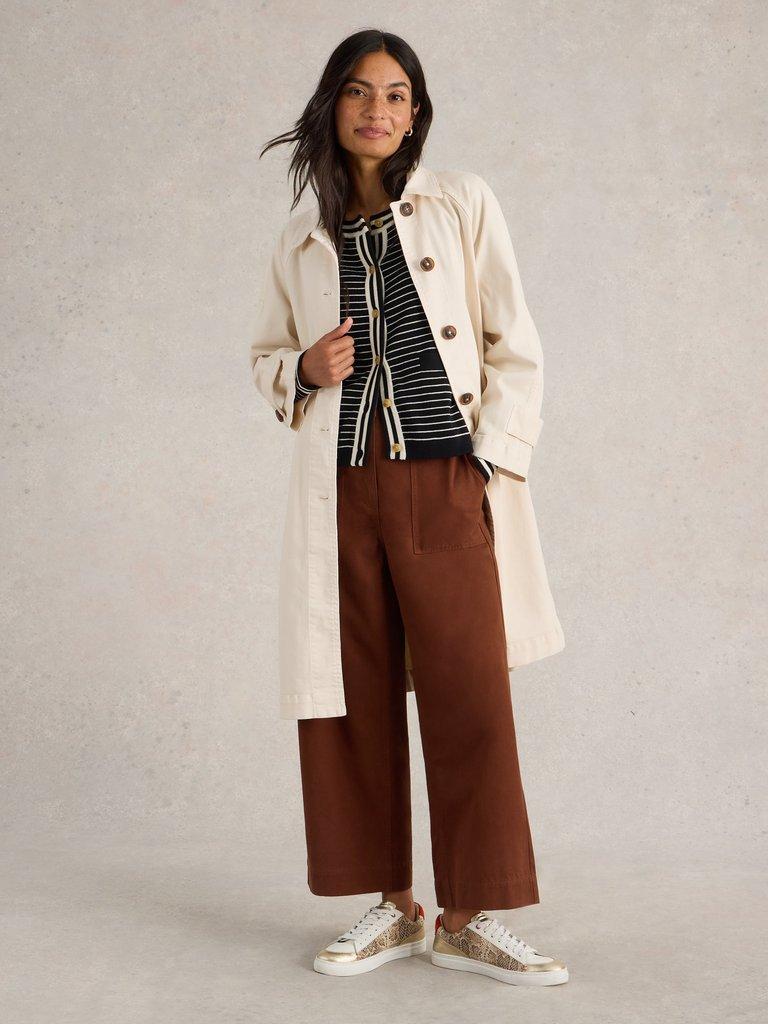 White Stuff Oakleigh Denim Coat-White finn
