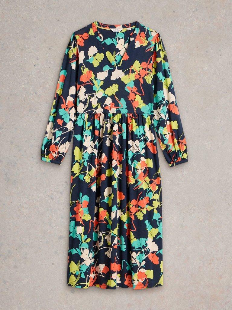 Leah Jersey Dress-White finn