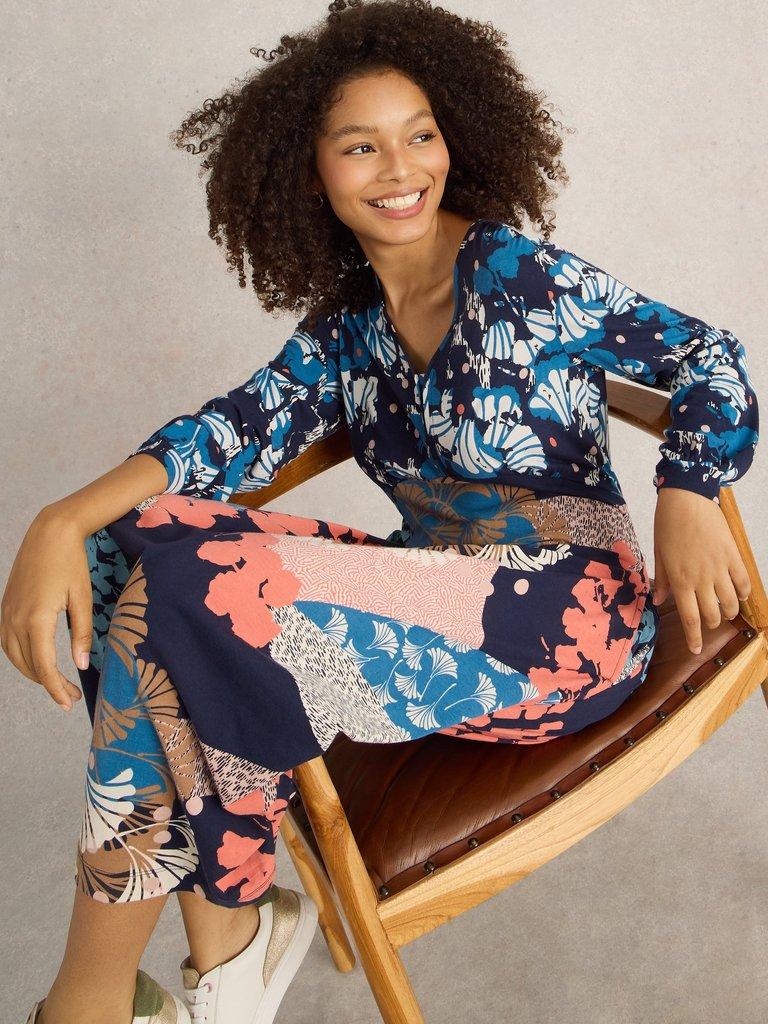 White Stuff Megan Jersey Dress-Dress-White finn