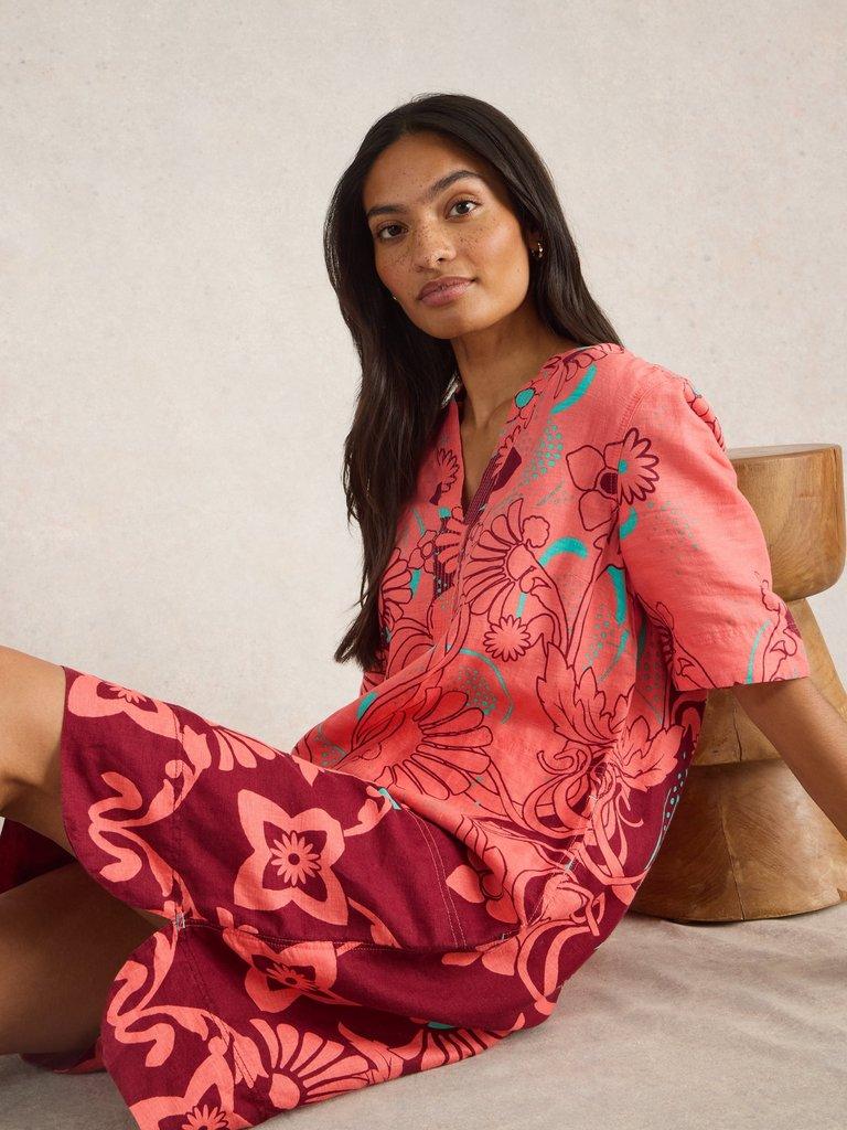 White Stuff June Linen Dress-Dress-White finn