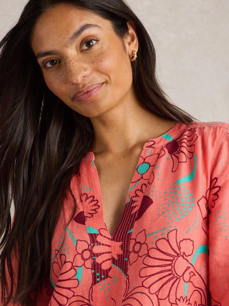 White Stuff June Linen Dress-Dress-White finn