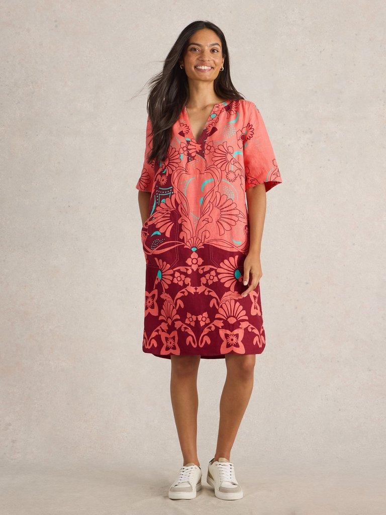 White Stuff June Linen Dress-Dress-White finn