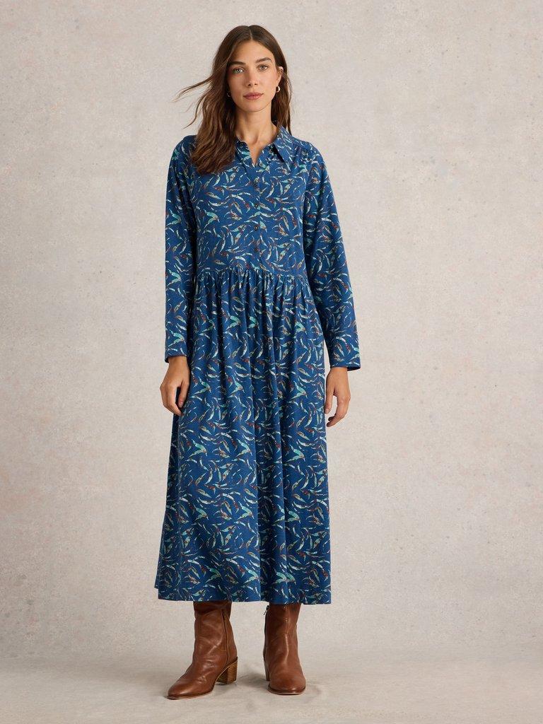 White Stuff Rylee Jersey Shirt Dress-White finn